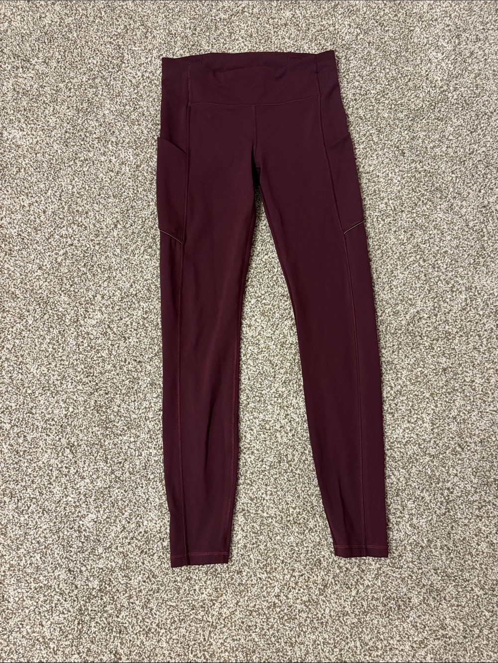 Lululemon High-Rise Burgundy Leggings